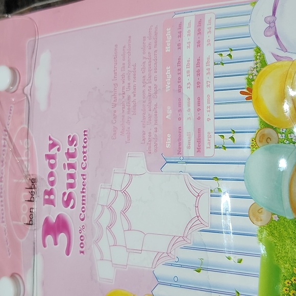 BON BEBE NEWBORN 3 PC BODY SUITS GERBER 3-6 MOS. 5 PC ONESIES COTTON BUNDLE NEW - Picture 10 of 13